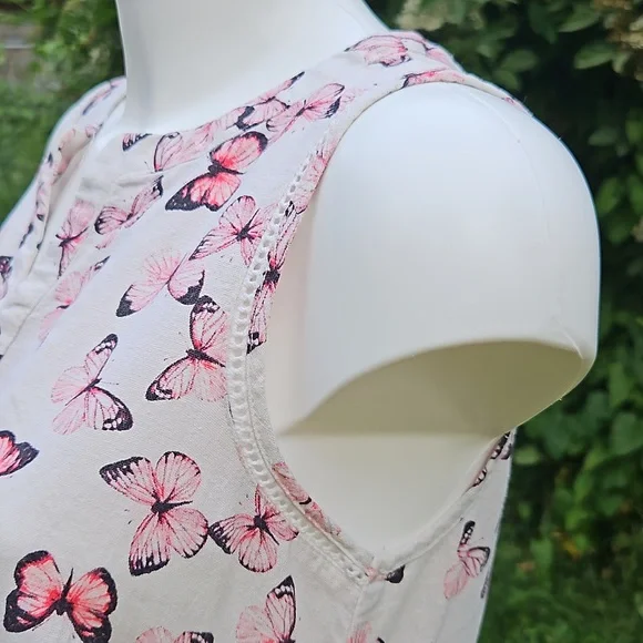 VGC Size 10 linen mix slip dress, light, cool, breezy perfect summer dress ☀️ - Picture 5 of 13